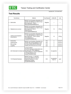 Test sample 1